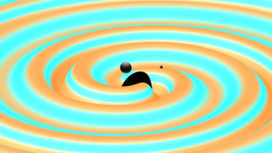 Graficzna wizualizacja zarejestrowanych  26 grudnia 2015 fal grawitacyjnych powstała w Instytucie Fizyki Grawitacyjnej Instytutu Maxa Plancka pokazuje dwie czarne dziury o masach 14 i 8  Słońca, zaledwie kilka chwil przed ich zderzeniem  i połączeniem. Stworzona nową czarna dziura ma masę 21 Słońc. 