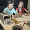 Bartosz Tobis and Paulina Załecka, winners of the 3rd prize in the "Show" category (photo Copernicus Science Centre)